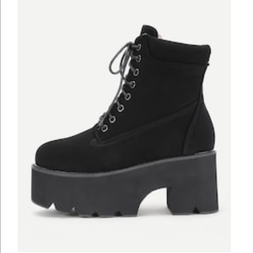 Black Platform Boot